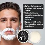 Men's Coconut Oil Shaving Soap Kit with Brush