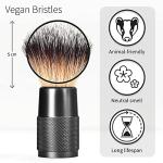 Vegan Black Synthetic Shaving Brush for Everyone