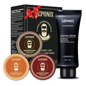 Sandalwood Shaving Soap Set for Smooth Shave