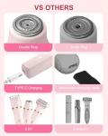 Pink 3-in-1 Bikini Trimmer for Smooth Skin