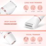 Electric 3-in-1 Lady Shaver and Trimmer