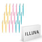 ILLUVA 18 Pcs Eyebrow Razor and Facial Shaver