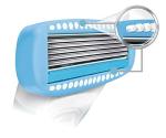 Hydro Silk Women's Shaving Blades, 3 Count