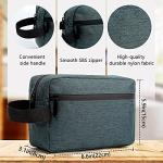 FUNSEED Travel Shaving Bag with Handle, Gray