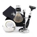 Haryali London 5-Piece Black Shaving Set