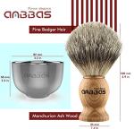 4-in-1 Badger Hair Shaving Set with Bowl