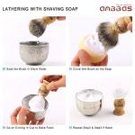 4-in-1 Badger Hair Shaving Set with Bowl