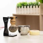 4-in-1 Badger Hair Shaving Set with Bowl