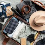 Travel Toiletry Bag for Shaving and Cosmetics