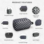 Travel Toiletry Bag for Shaving and Cosmetics