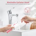 Cordless Painless Facial Epilator with LED Light