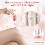 Cordless Painless Facial Epilator with LED Light