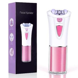 Cordless Electric Facial Epilator with LED Light