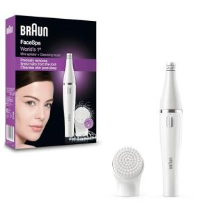 Braun FaceSpa Wet/Dry Epilator with Cleansing Brush