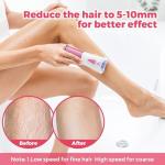 Electric Facial Epilator & Bikini Trimmer with Light