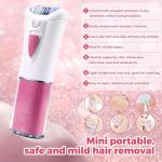 Electric Facial Epilator & Bikini Trimmer with Light