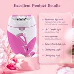 Smooth Glide Epilator with Dual Speed for Women