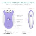 VOGOE Cordless Epilator with LED Light
