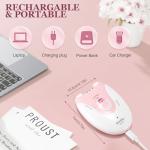 Cordless Facial Hair Epilator with LED Light