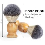 Bassion Handmade Men's Shaving Brush with Wooden Handle