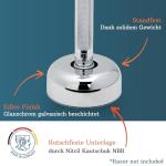 Merkur Chrome Shaving Stand with Non-Slip Base