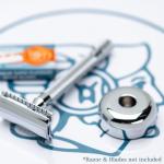 Merkur Chrome Shaving Stand with Non-Slip Base