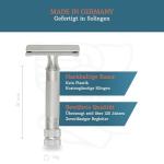 Merkur 34C Safety Razor with Matte Chrome Finish
