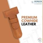 MERKUR Brown Leather Razor Case for All Razors