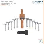 MERKUR Brown Leather Razor Case for All Razors