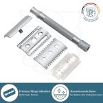 Merkur 22C Safety Razor Set - Matte Chrome