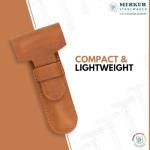 MERKUR Brown Leather Razor Case for All Razors