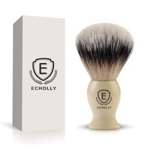 Echolly Premium No-Shed Shaving Brush for Men