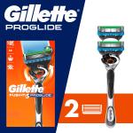 Gillette ProGlide Razor Handle with 2 Blade Refills