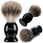 Pure Badger Shaving Brush with Black Handle