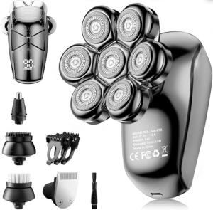 EenaPey 5-in-1 Electric Shaver for Bald Men
