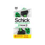 Schick Xtreme 3 Sensitive Disposable Razors, 8 Ct