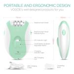 VOGOE 4-in-1 Rechargeable Hair Removal Epilator