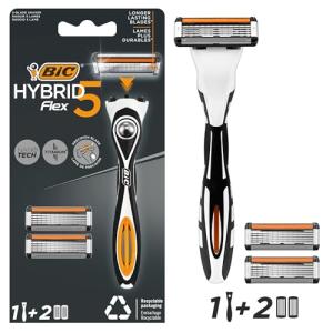 BIC Hybrid 5 Flex Refillable Razor Kit