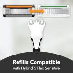 BIC Hybrid 5 Flex Refillable Razor Kit