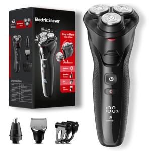 Cordless 3-in-1 Electric Razor for Men