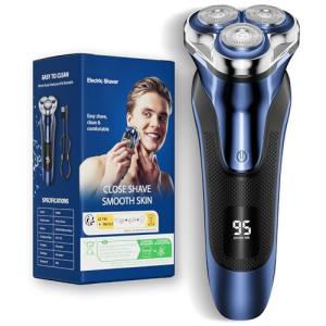Rechargeable Waterproof Electric Razor for Men