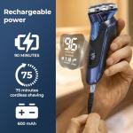 Rechargeable Waterproof Electric Razor for Men