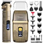 Hatteker Men's Cordless Beard Trimmer Kit