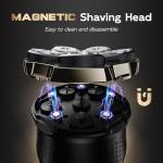 Men's Electric Head Shaver with 6 Blades