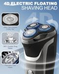 Rantizon 4D Rotary Electric Razor for Men
