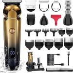 Hatteker 6-in-1 Waterproof Beard Trimmer Kit