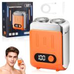 Compact Electric Shaver for Men, Waterproof Travel Razor