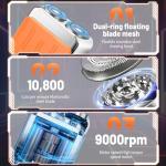 Compact Electric Shaver for Men, Waterproof Travel Razor