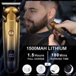 Hatteker 6-in-1 Waterproof Beard Trimmer Kit