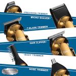 Hatteker 6-in-1 Waterproof Beard Trimmer Kit